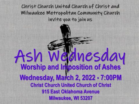 ash wednesday imposition of ashes progessive words